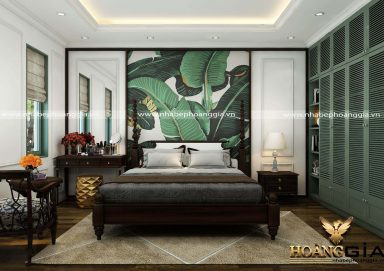 Mẫu phòng ngủ đẹp phong cách Indochine đầy thu hút