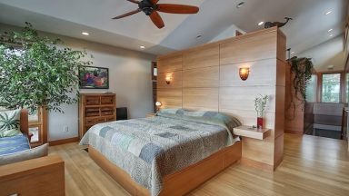 Ý tưởng thiết kế cây xanh trong phòng ngủ đầy thoải mái