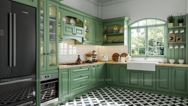 Top 10 mẫu thiết kế phòng bếp 15m2 xinh đẹp đầy thoáng đãng