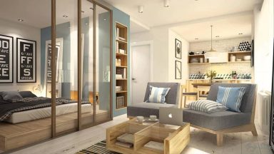 Lôi cuốn với mẫu thiết kế nội thất chung cư 44m2 hiện đại tiện nghi