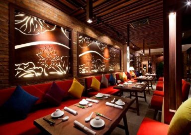 Thiết kế nhà hàng ăn chay đầy yên bình và thanh tịnh