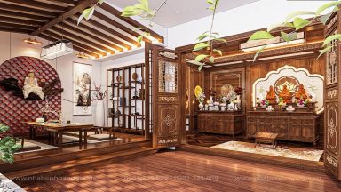 Hướng dẫn bố trí phòng thờ trên sân thượng chuẩn phong thủy