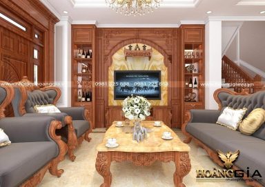 Ý tưởng thiết kế phòng khách tân cổ điển cho nhà phố sang trọng