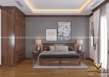 Ý tưởng thiết kế phòng ngủ hiện đại gỗ tự nhiên đơn giản