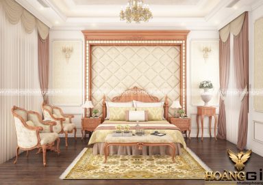 Mẫu thiết kế phòng ngủ với nội thất tân cổ điển PNTCD 03