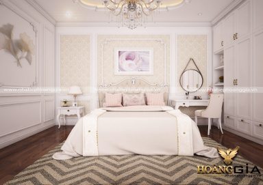 Mẫu thiết kế phòng ngủ đẹp phong cách tân cổ điển PNTCD 21