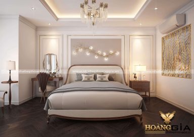 Nét đẹp nhẹ nhàng đầy cuốn hút của mẫu phòng ngủ tân điển sang trọng