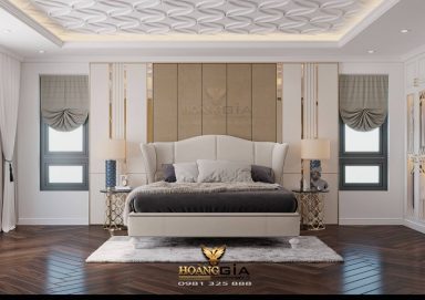 Mẫu thiết kế phòng ngủ tân cổ CG thanh lịch đầy tinh tế