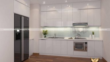 Ấn tượng với các mẫu tủ bếp Acrylic sơn trắng đẹp nhất 2022