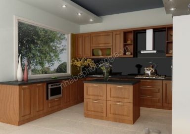Mẫu tủ bếp với chất liệu gỗ tự nhiên cao cấp 15
