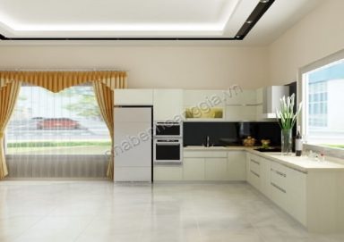 Mẫu tủ bếp gỗ Laminate 04