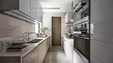 Tủ bếp song song – giải pháp tận dụng không gian hoàn hảo