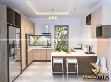 Xưởng sản xuất tủ bếp gỗ Laminate tại Hà Nội uy tín, chất lượng