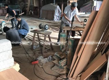 Xưởng sản xuất và thi công nội thất gỗ óc chó tại Hà Nội